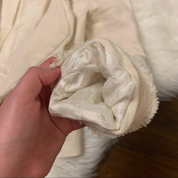 🌸 MAJE Tweed Blazer Jacket Cream - Picture 8 of 13